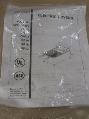 New commercial pro countertop deep fryer double CPF32 