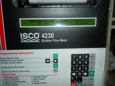 New teledyne isco 4230 bubbler flow meter - cost $3895 