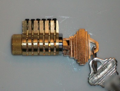 Practice lock pick,real schlage non-bump proof cutaway