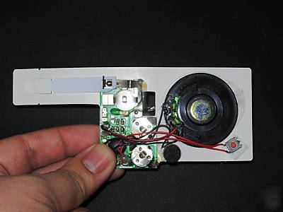 Recordable speaking device chip voicebox card making