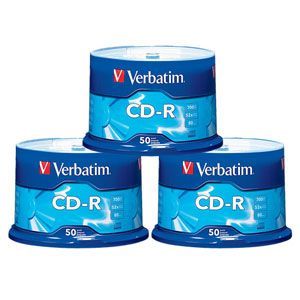 Verbatim 94691-3KIT -three 50PKS cd-r 80 min 5