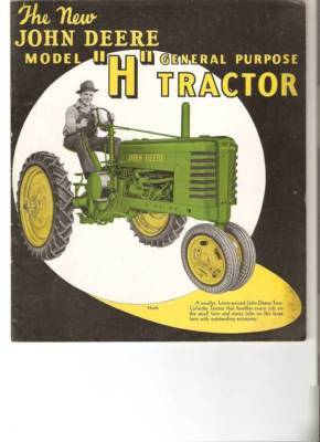 1941 john deere h antique gas tractor ie- m l la b mt
