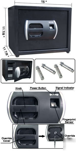 2160 cu. inches biometric electronic digital safe