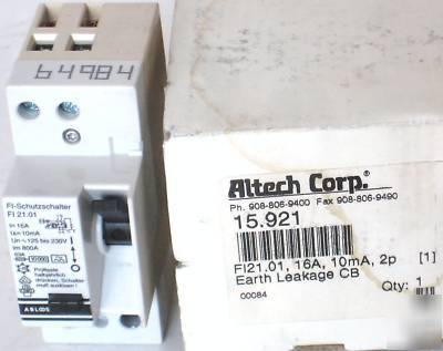Altech fi 15.921 earth leakage circuit breaker 2POL 16A
