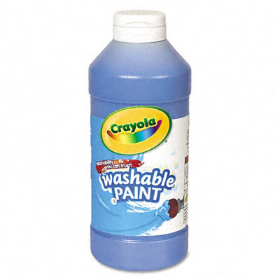 Binney & smith washable paint, blue, 16 ounces