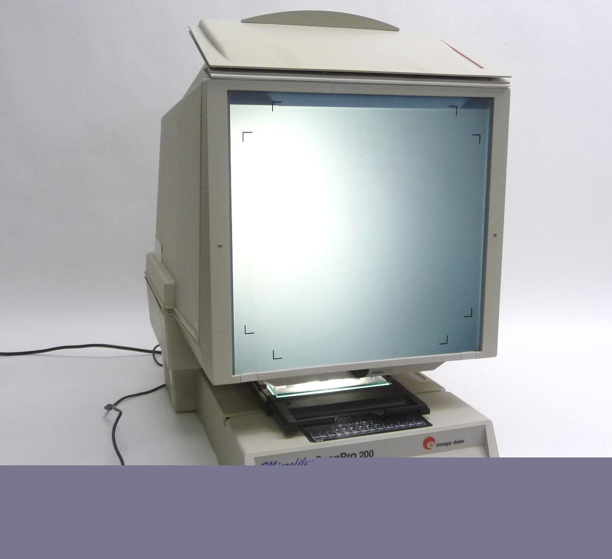 E-image scanpro 200 desktop microfilm reader scanner 