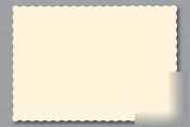 Ecru scallop die cut placemats - 9.5 x 13.5