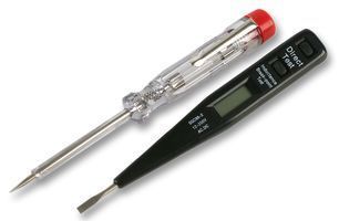 Electric mains test screwdriver and voltage tester set