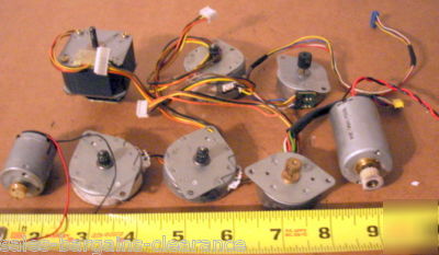 Lot of eight industrial stepper stepping motors oki 