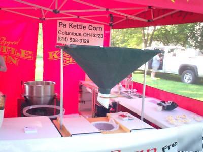 New kettle corn sifting and bagging stations