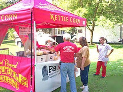 New kettle corn sifting and bagging stations