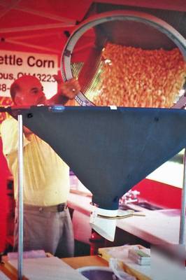 New kettle corn sifting and bagging stations