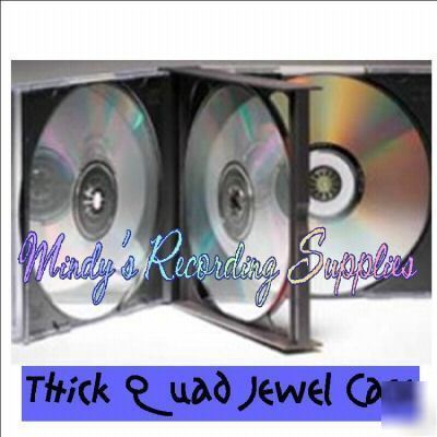 New quad four 4 jewel case cd dvd holds graphics buy 1
