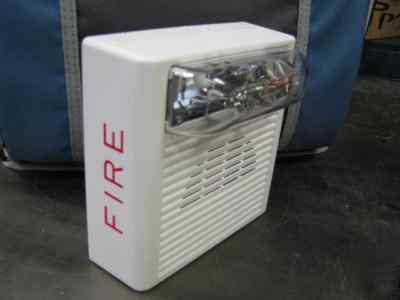 New wheellock white audible alarm w strobe-fire alarm