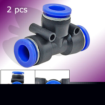 Pneumatic 12MM tee push in fittings connector adapter