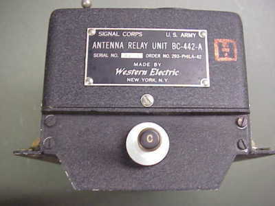 Scr-274-n bc-442-a antenna relay arc-5 b-17 p-51 p-47
