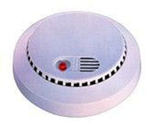 Smoke detector camera bottom view color hardwired