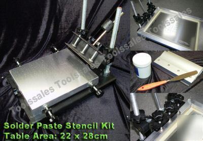 Smt soldering paste stencil printer fixture