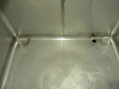 Tote bin by hoover, 300 gal. s/s, used, good cond.