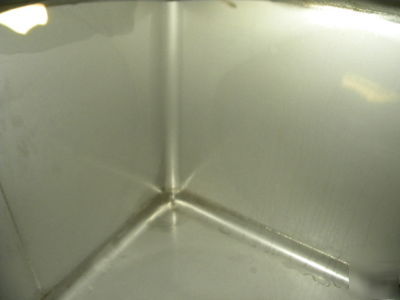 Tote bin by hoover, 300 gal. s/s, used, good cond.