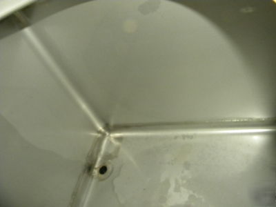 Tote bin by hoover, 300 gal. s/s, used, good cond.