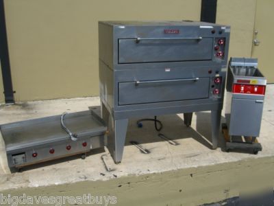 Vulcan electric bake oven, fryer & griddle package