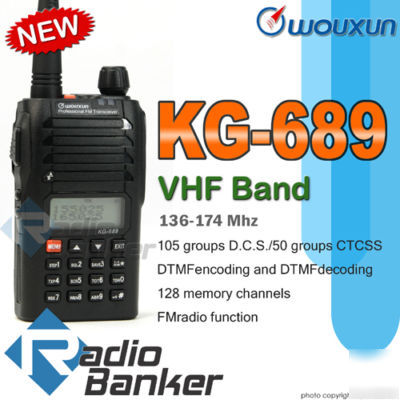 Wouxun kg-689 VHF136-174MHZ + earpiece