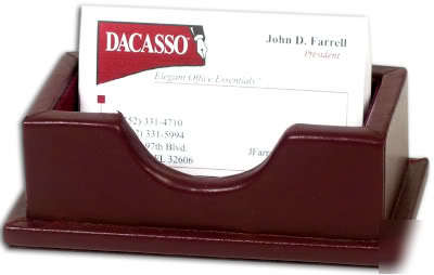 Legal style leather business card holder A7207