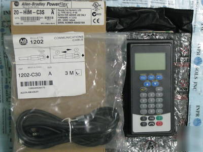 Allen bradley 20-him-C3S programmer and cable 1202-C30