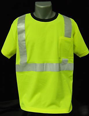 Class 2 hi-viz lime/green reflective t-shirt-3XL