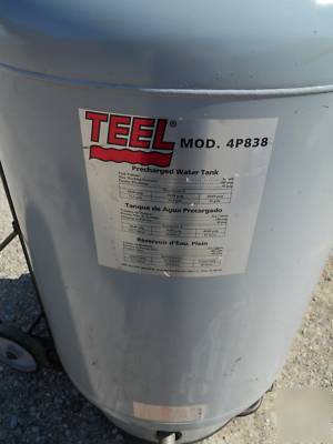 85 gallon teel bladder tank 