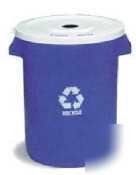 Continental round huskee recycling container w/o lid