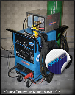 Deluxe coolkitâ„¢ for tig machines - large dinse plug