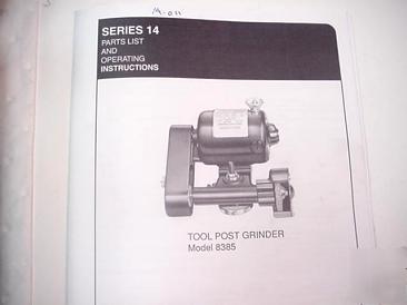 Dumore lathe tool post grinder 14-011 1/4 hp 115 volt
