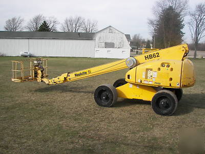 Good 2002 haulotte biljax hb 62 diesel boom lift 4X4