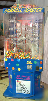 Gumball coaster gumball machine 