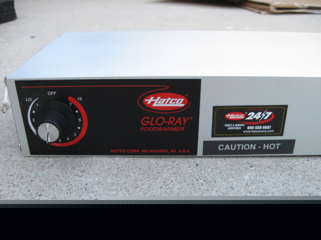 Hatco infrared glo-ray food warmer heat lamp 36