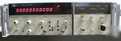 Hp 5345A electronic counter & hp 5355A auto freq. cnvtr