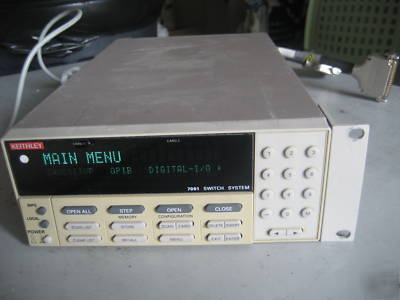 Keithley 7001 switch/control mainframe with 7037-d card