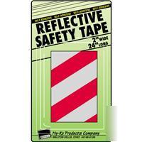 Red/silver reflective safety tape by hy ko tape-2