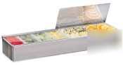 San jamar gourmet garnish trays 6 sec. |B4246L