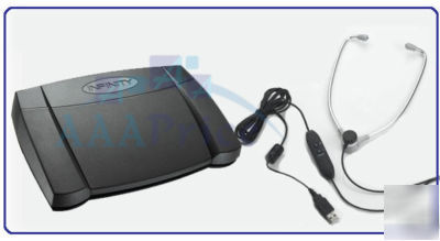 Usb transcription kit, foot pedal, headset , in-USB2 