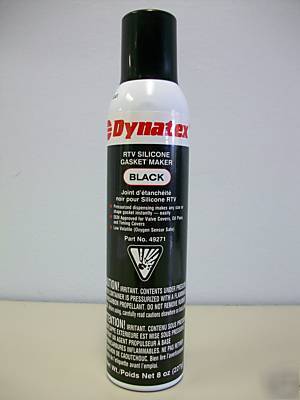 Dynatex black rtv silicone gasket maker 8OZ can