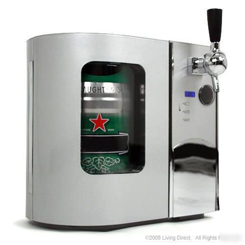 Edgestar deluxe mini kegerator & draft beer dispenser