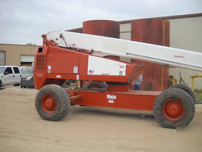 1998 snorkel TB120 cu boom lift - aerial lift - 120 ft