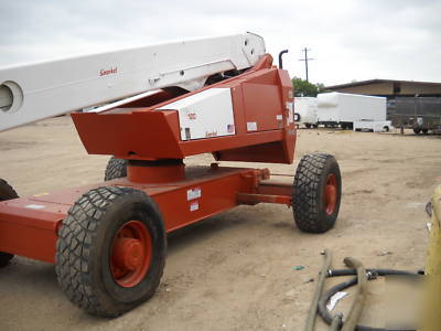 1998 snorkel TB120 cu boom lift - aerial lift - 120 ft