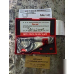 436.1RL-1 starrett micrometer 0-1