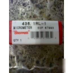 436.1RL-1 starrett micrometer 0-1