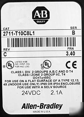 Allen bradley panelview 2711-T10C8L1 b 2711T10C8L1