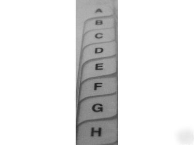Legal tabs pre printed black print 2 sides with myar 